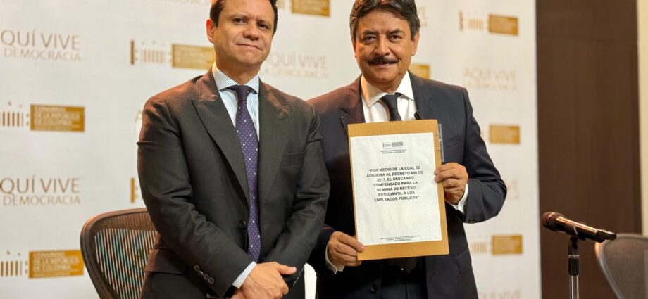 Presentó un proyecto de ley que busca otorgar descanso compensado a servidores públicos durante la Semana de Receso Escolar.