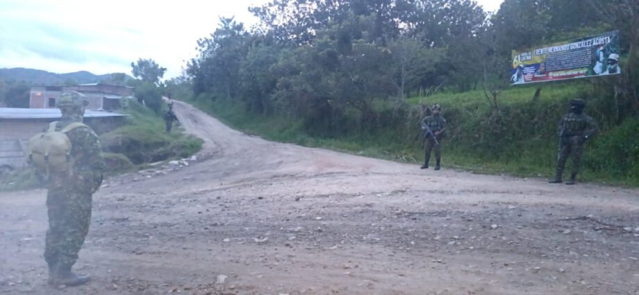 Control territorial en La Plata: Ejército desmontó vallas ilegales de grupo armado en zona rural del municipio.