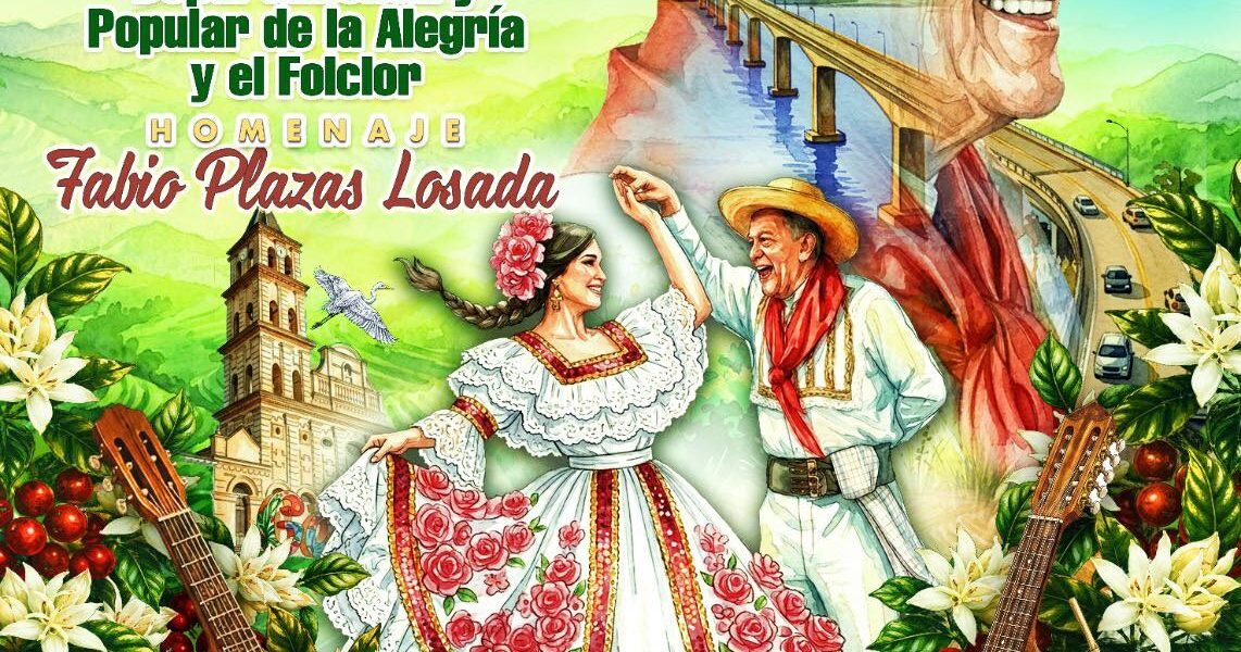 Afiche Festival de la Alegría rinde homenaje a Fabio Plazas