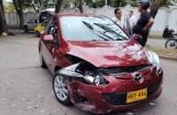 Accidente en Garzón deja motociclista herido