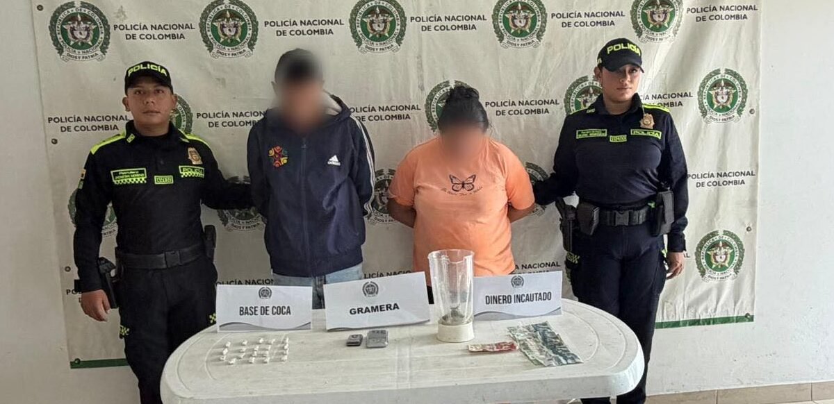 Dos capturados por venta de drogas en Suaza