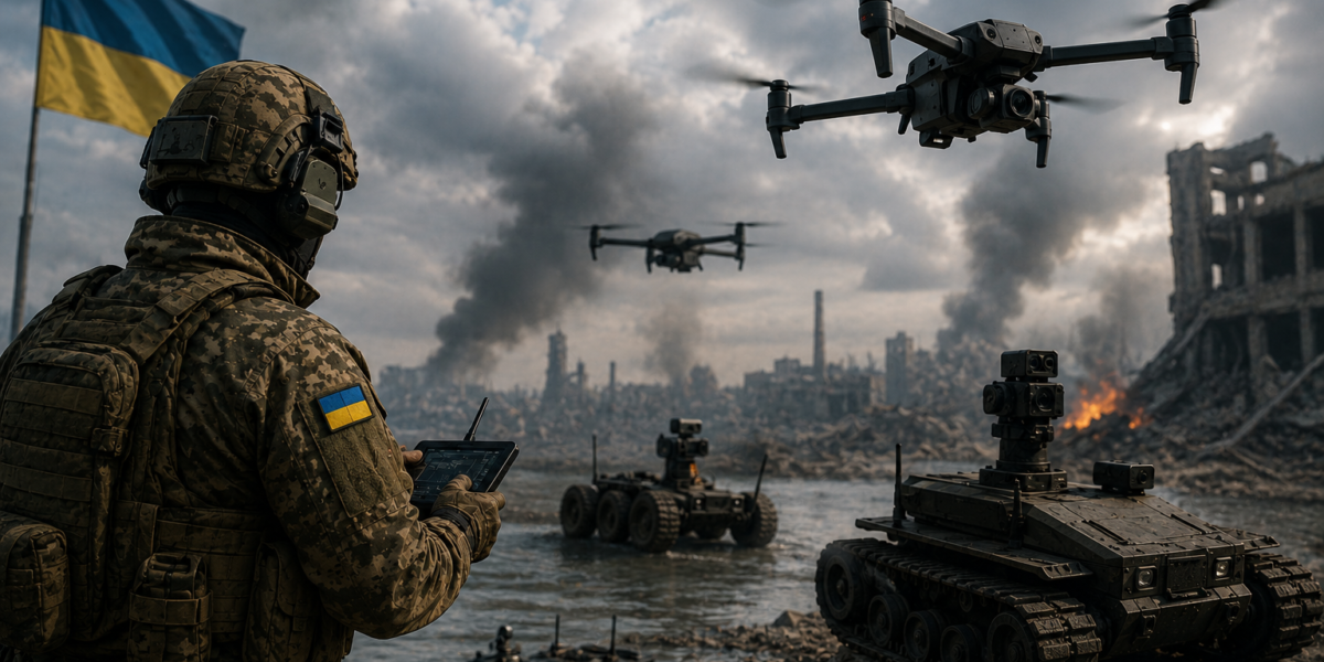 Ucrania apuesta por robots y drones en la guerra