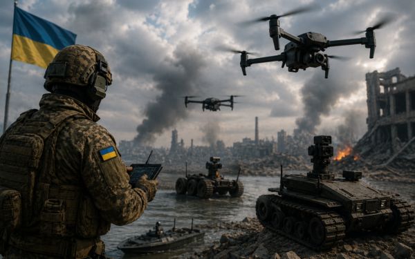 Ucrania apuesta por robots y drones en la guerra
