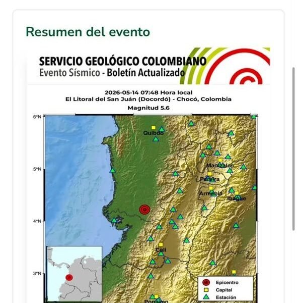 Huila sin afectaciones tras sismo en el suroccidente del país