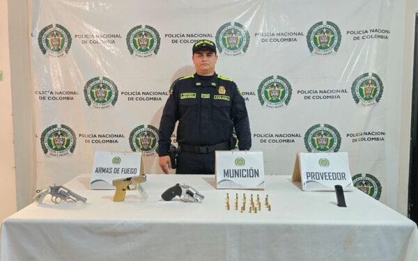 Armas incautadas en Pitalito durante operativo policial