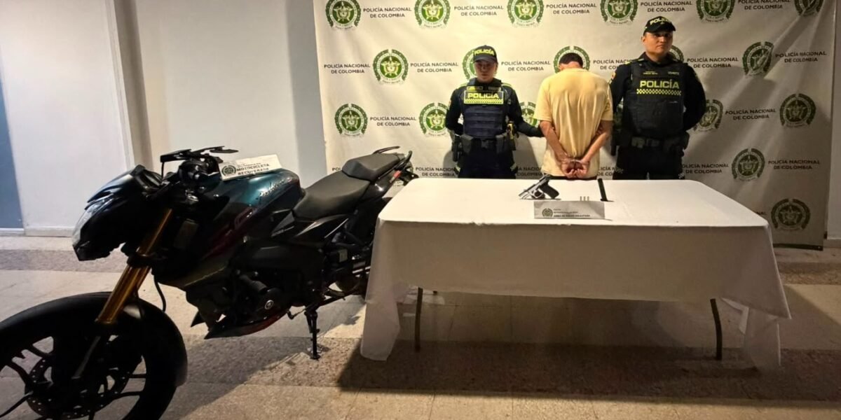Lo pillaron con la moto recién robada en Neiva