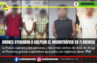 Policía golpeó el microtráfico con monitoreo aéreo en Florencia