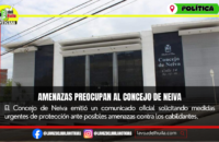 Concejo de Neiva denuncia amenazas contra sus integrantes