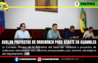 Comisión Primera avaló proyectos de ordenanza en el Huila