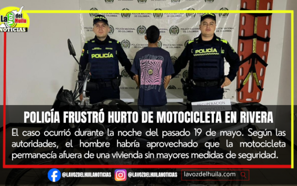 Cayó presunto ladrón de motocicleta en Rivera