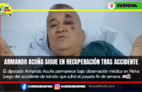 Diputado Armando Acuña se recupera tras accidente