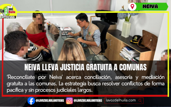 Conciliación y asesoría en barrios de Neiva
