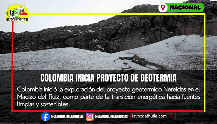 Colombia avanza en energía geotérmica