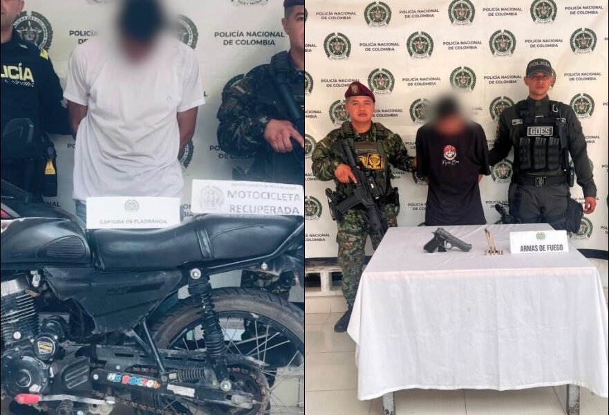 Dos capturados y una moto recuperada en Pitalito