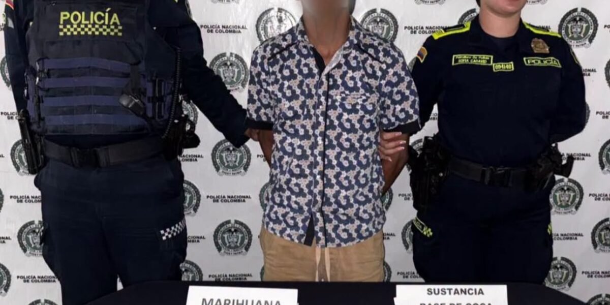 Capturado con bazuco y marihuana en vía Tello–Baraya