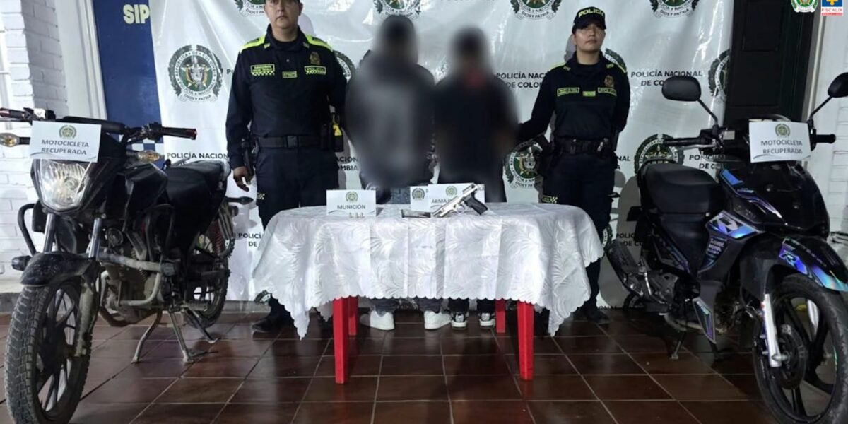 Dos adolescentes judicializados por hurto de moto en Paicol