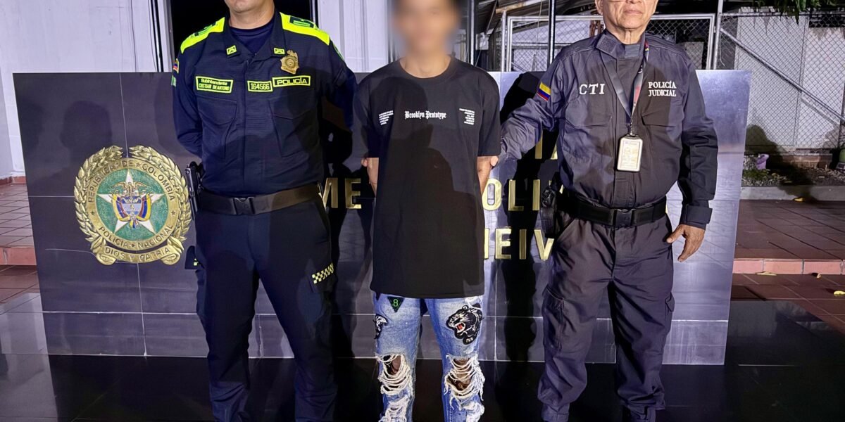 Capturan en Neiva a señalado por homicidio de adolescente