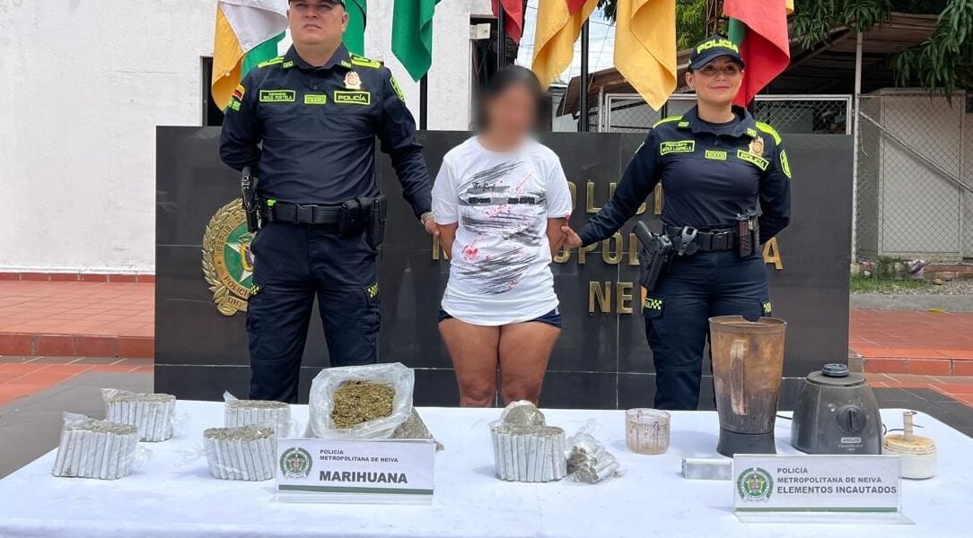 Mujer cayó con 47 kilos de marihuana en Neiva