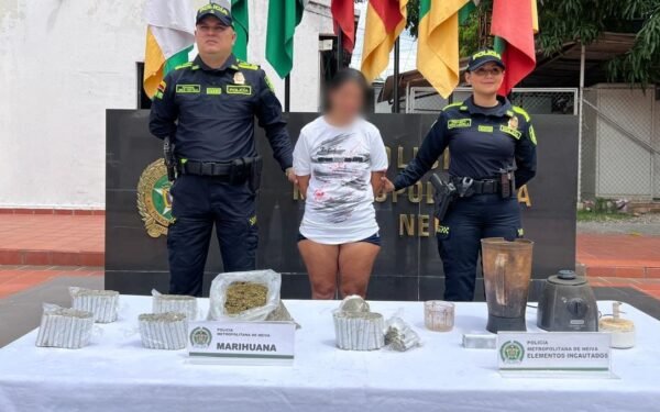 Mujer cayó con 47 kilos de marihuana en Neiva