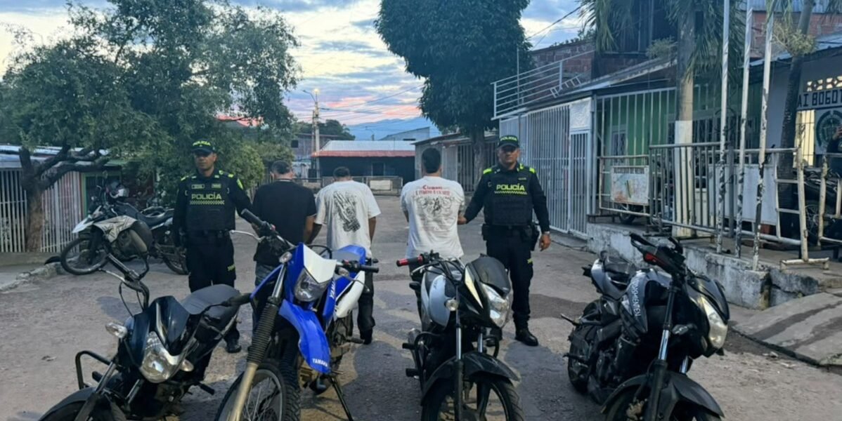 Cuatro personas enfrentan cargos por hurtos de motos en Neiva