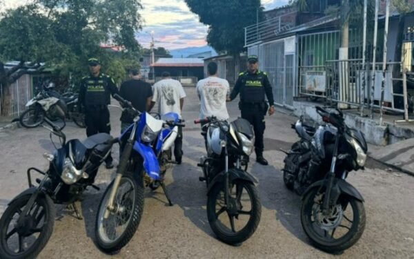 Cuatro personas enfrentan cargos por hurtos de motos en Neiva